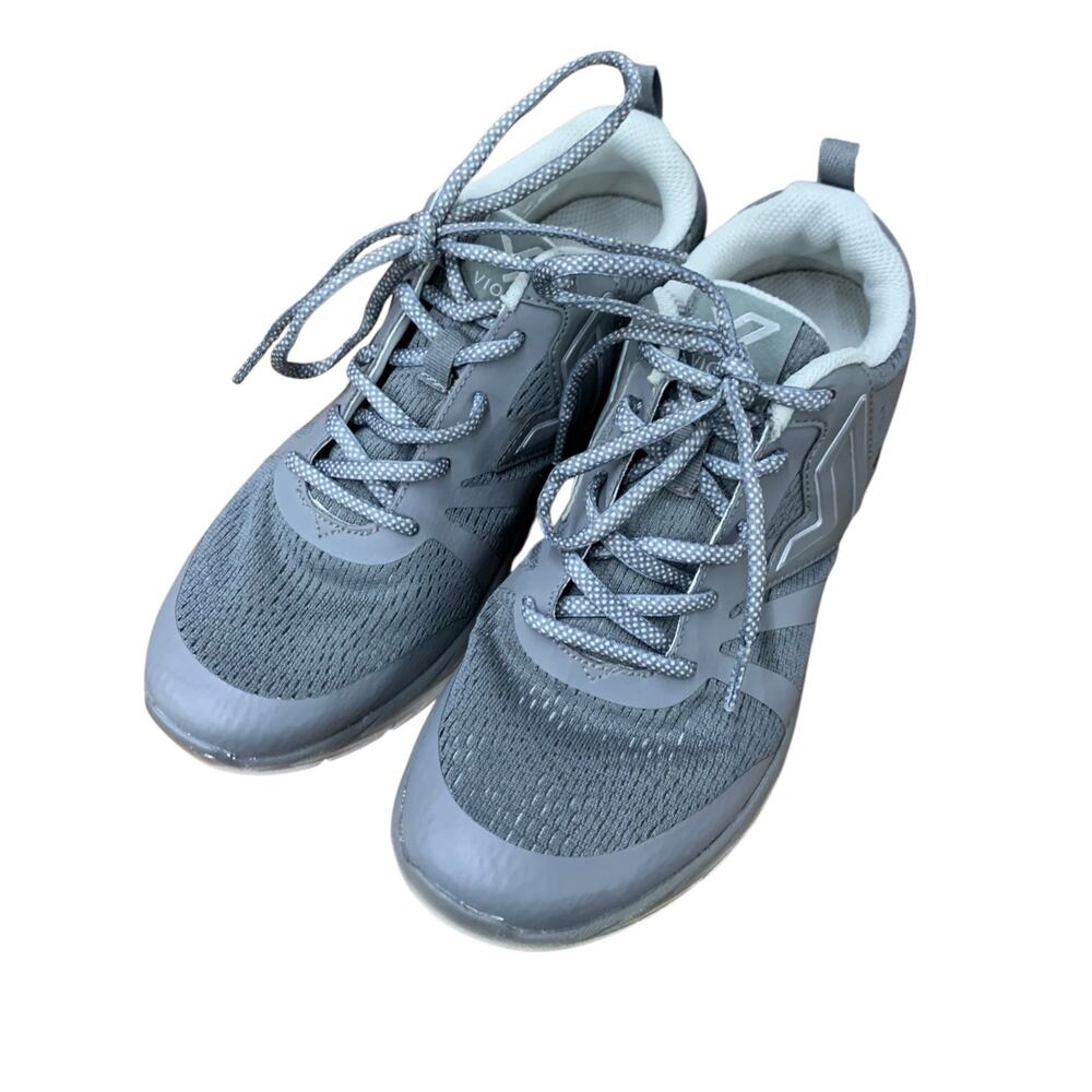 Vionic Brisk Miles Gray Low-Top Sneakers  Women's Walking/Running Shoes‎ sz 8.5